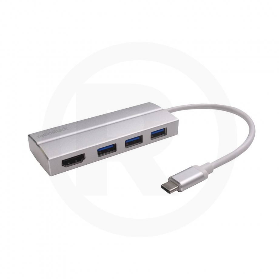 Adaptador Tipo C a HDMI y USB Select Power / Plata, Adaptadores de red, Redes, Hogar, Todas, Categoría