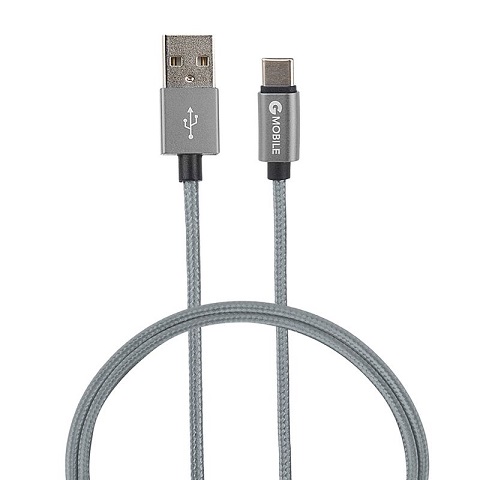 CABLE TIPO C A USB 1M METAL TIP GRIS G MOBILE – Miamitek